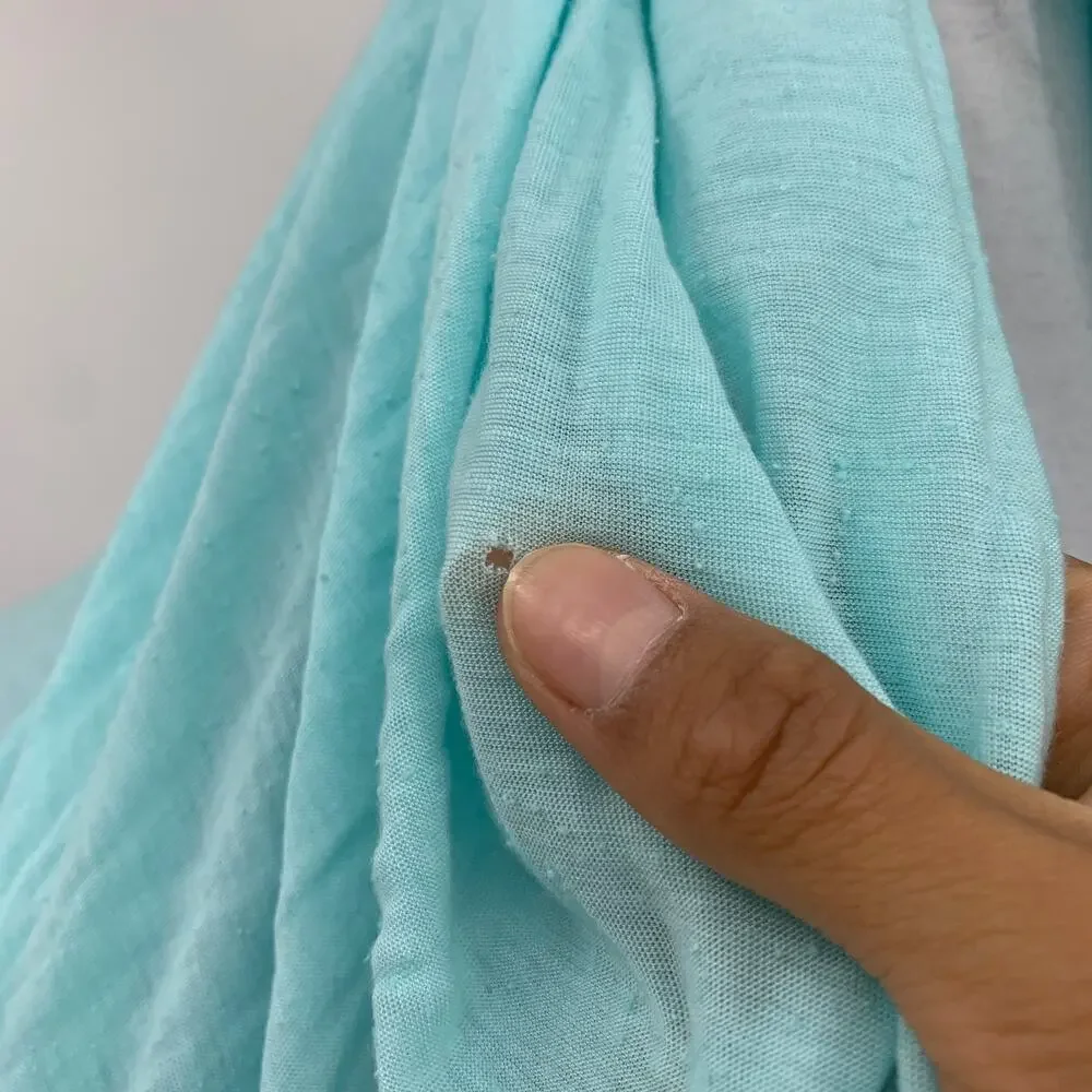Vintage Lululemon Scarf Womens OS One Size Aqua Infinity Textured Silk Blend